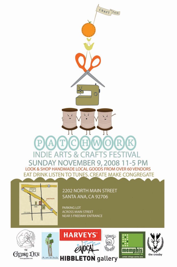 2-fall-2008-patchwork-show-poster-indie-craft-show-fair-festival