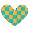 checkered heart checkered heart