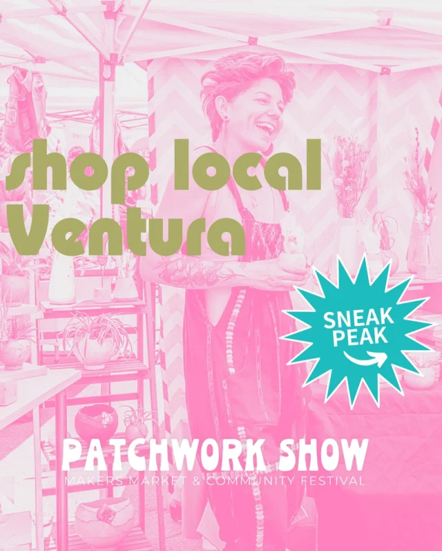 Who’s ready to discover something amazing?

From Northern to Southern California, our Patchwork Show’s celebrate all things handmade and heart-filled!

Join us in Ventura, CA November 16th! From hand-poured candles to custom jewelry, each booth is a treasure trove of talent and let’s not leave the kiddos out of it we have a junior vendor section at each show & DIY crafts at select booths. Share it with a friend so they don’t miss it!

www.patchworkshow.com
@sweet.relief.handmade.goods 
@evesunderwatergarden 
@shoppanachejewelry 
#popupmarket #outdoormarket #artfair #makerfair #shopsmall #shoplocal